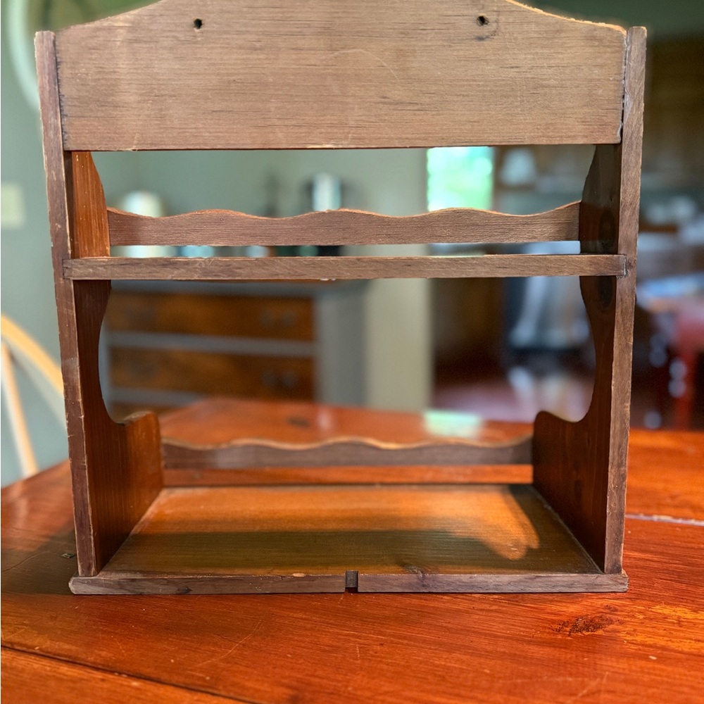 Vintage Wooden Spice/Trinket Holding Rack - Picture 5 of 11